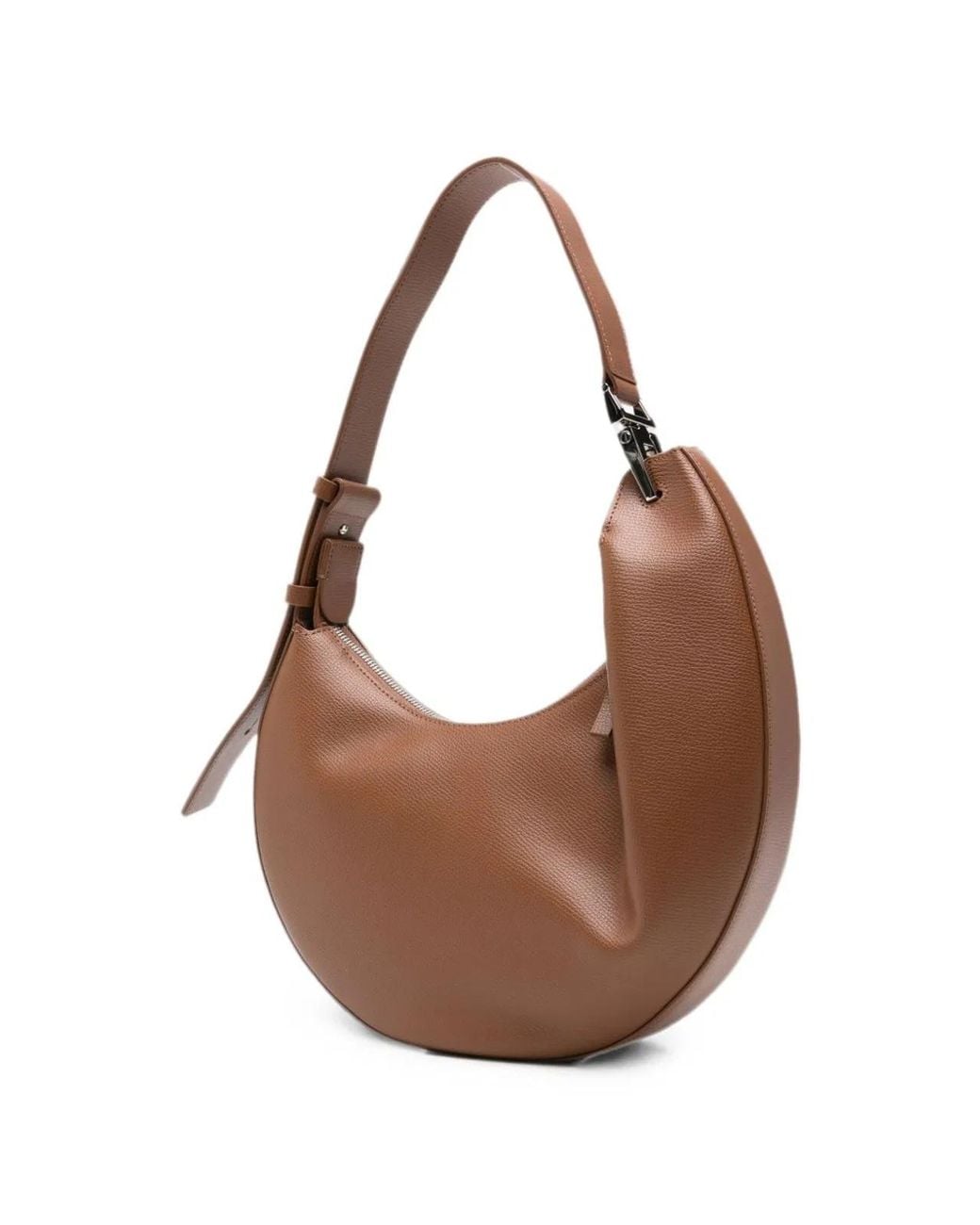 Emporio Armani Brown Medium Leather Hobo Bag
