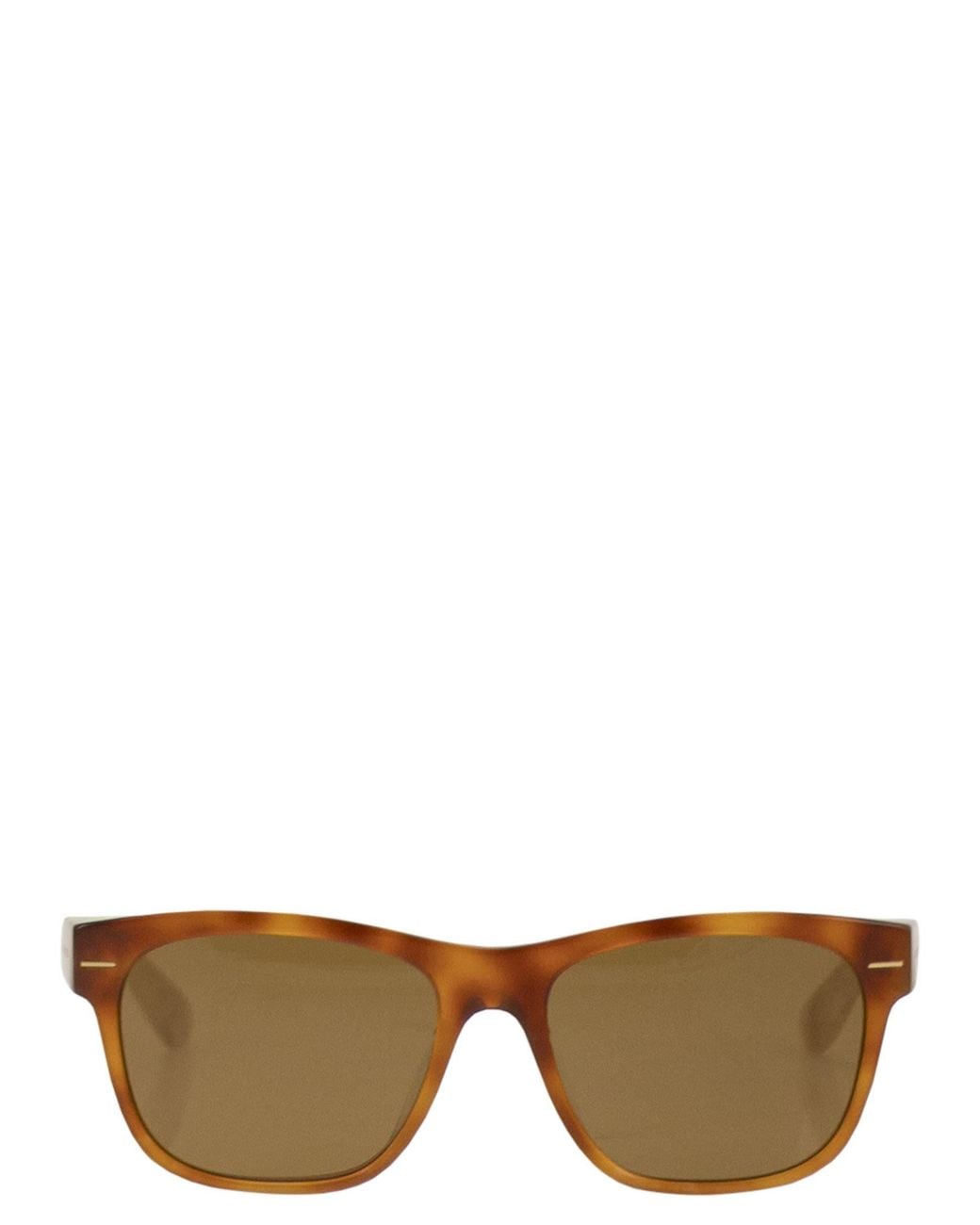 Brunello Cucinelli White Rectangular Acetate Sunglasses With Crystal Lenses