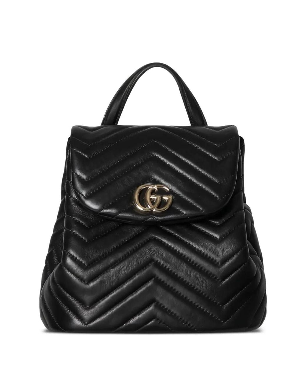 Gucci Black Gg Marmont Mini Backpack
