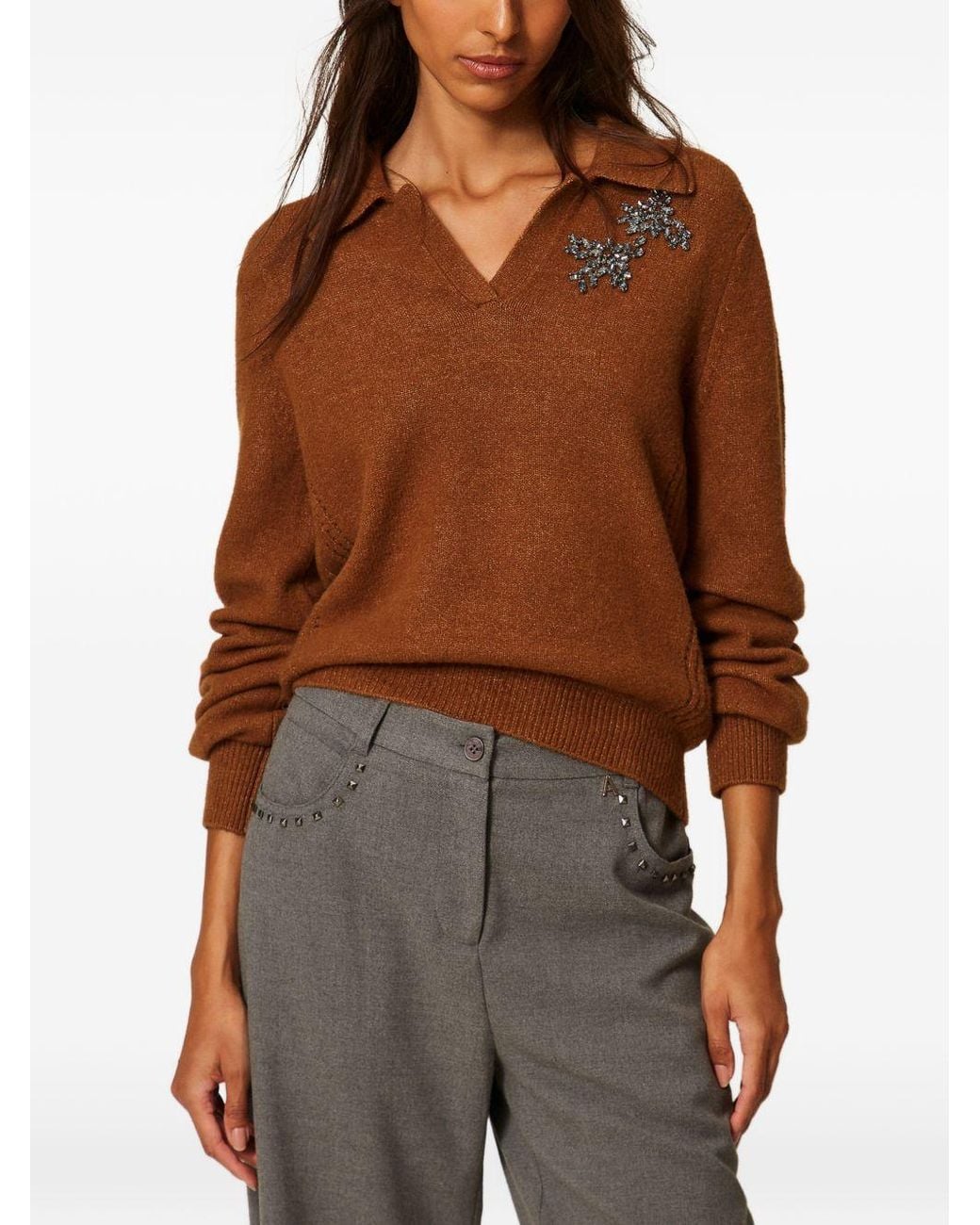 Twinset Brown Twinset Actitude Sweater