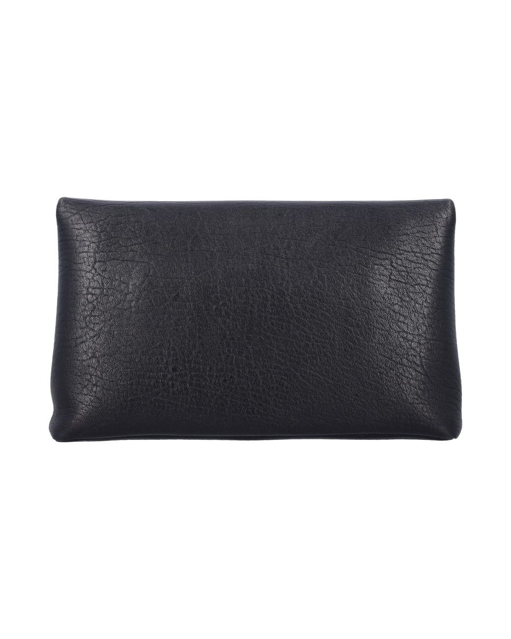 Saint Laurent Black Lambskin Cassandre Large Pouch for men