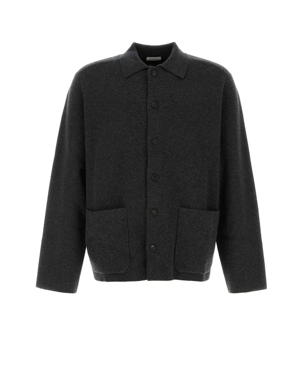 LeKasha Black Jacket With Front Pockets for men