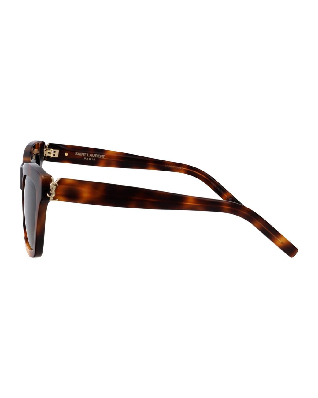 Saint Laurent Black Havana-Havana- Acetate Sunglasses