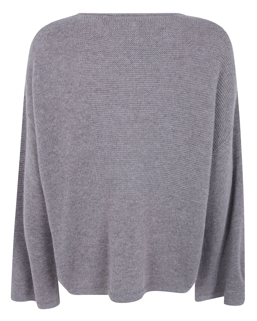 Emporio Armani Gray Wool Crewneck Sweater