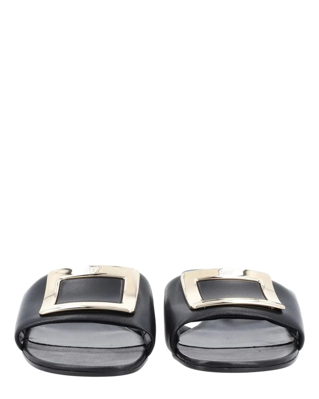 Roger Vivier White Sandalo Mule "Belle"
