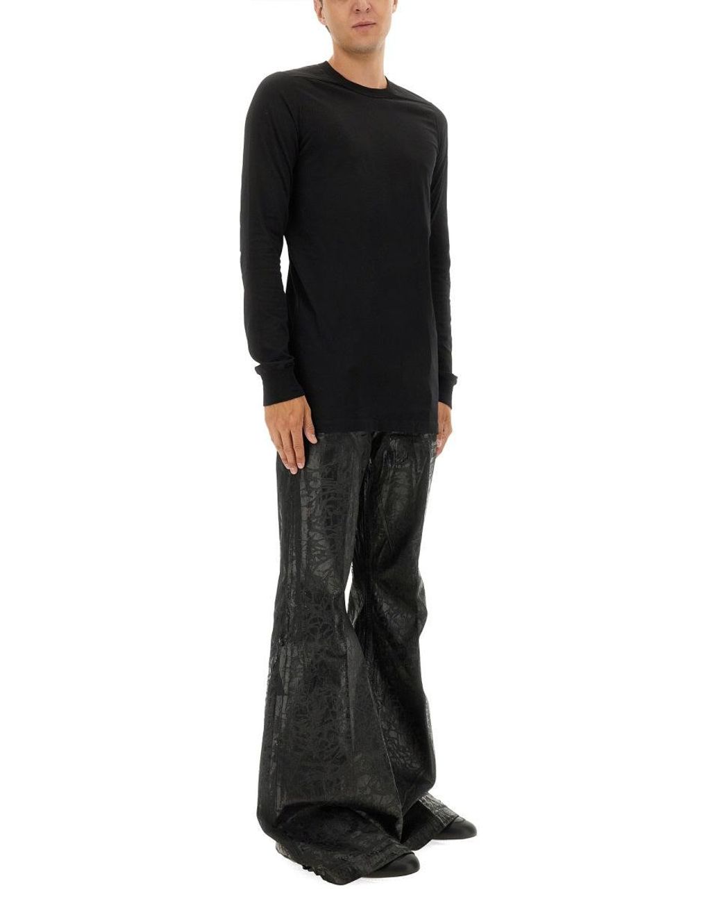 Rick Owens Black Bolans" Denim Pants for men