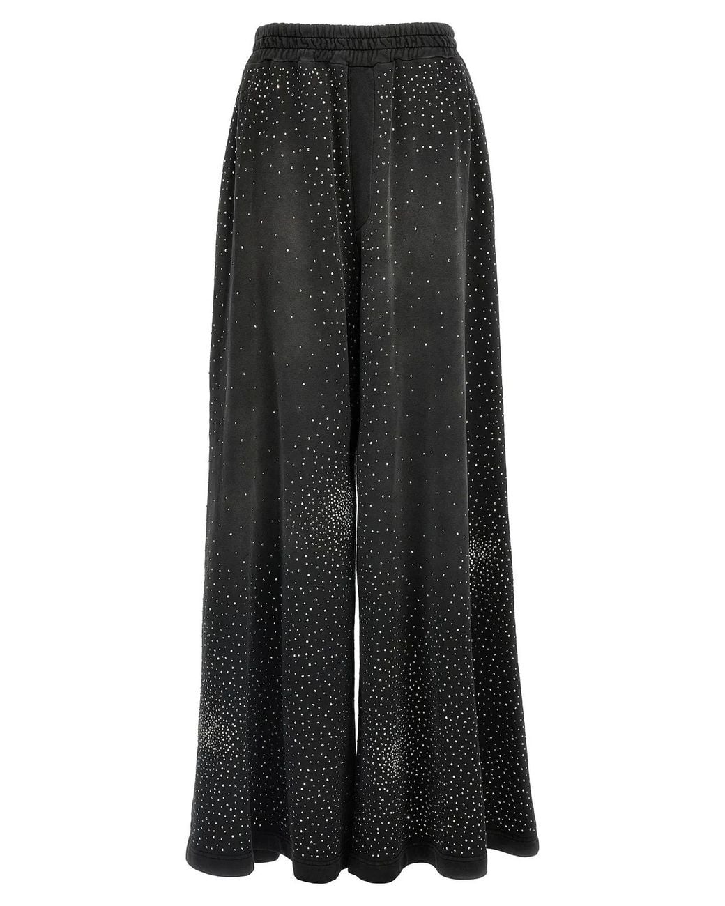 GIUSEPPE DI MORABITO Black Rhinestone Joggers