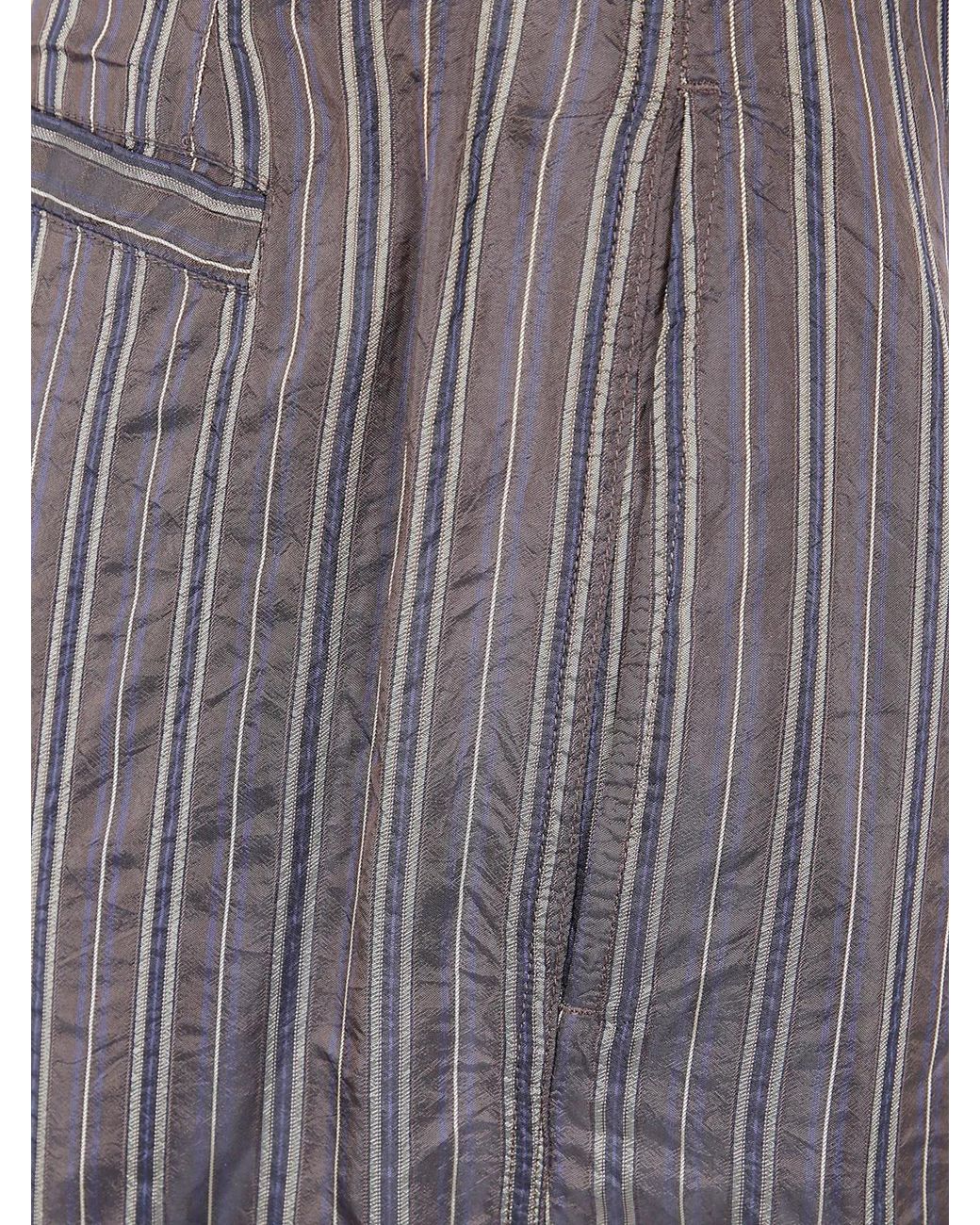 Dries Van Noten Gray "Penn 2267" Striped Trousers