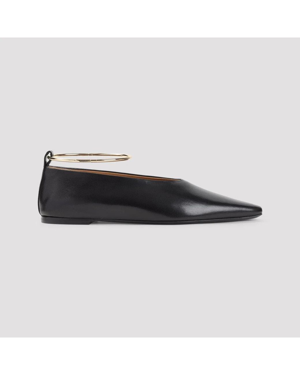 Jil Sander Black Chocolate Ring Ballerina
