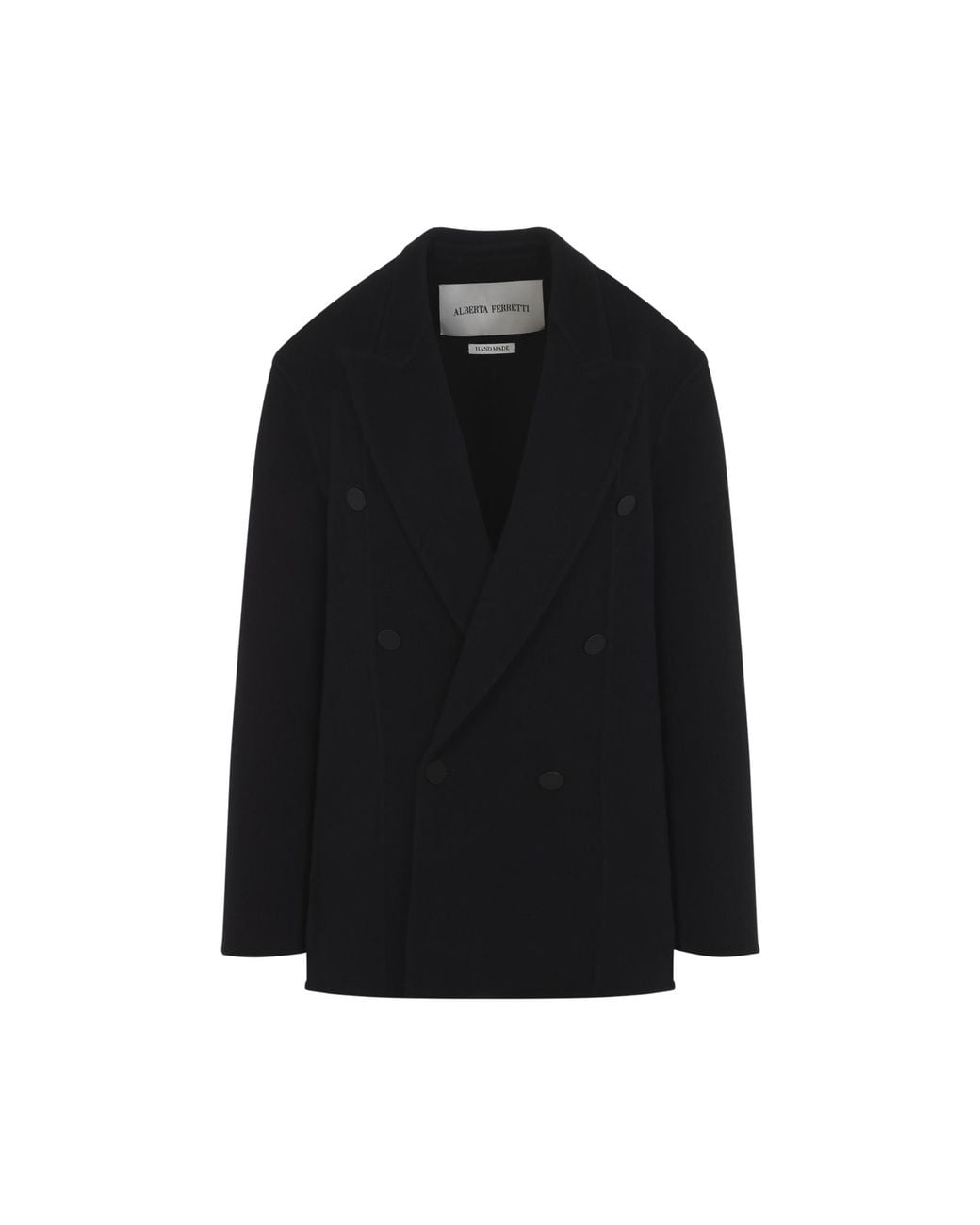 Alberta Ferretti Black Nero Coat