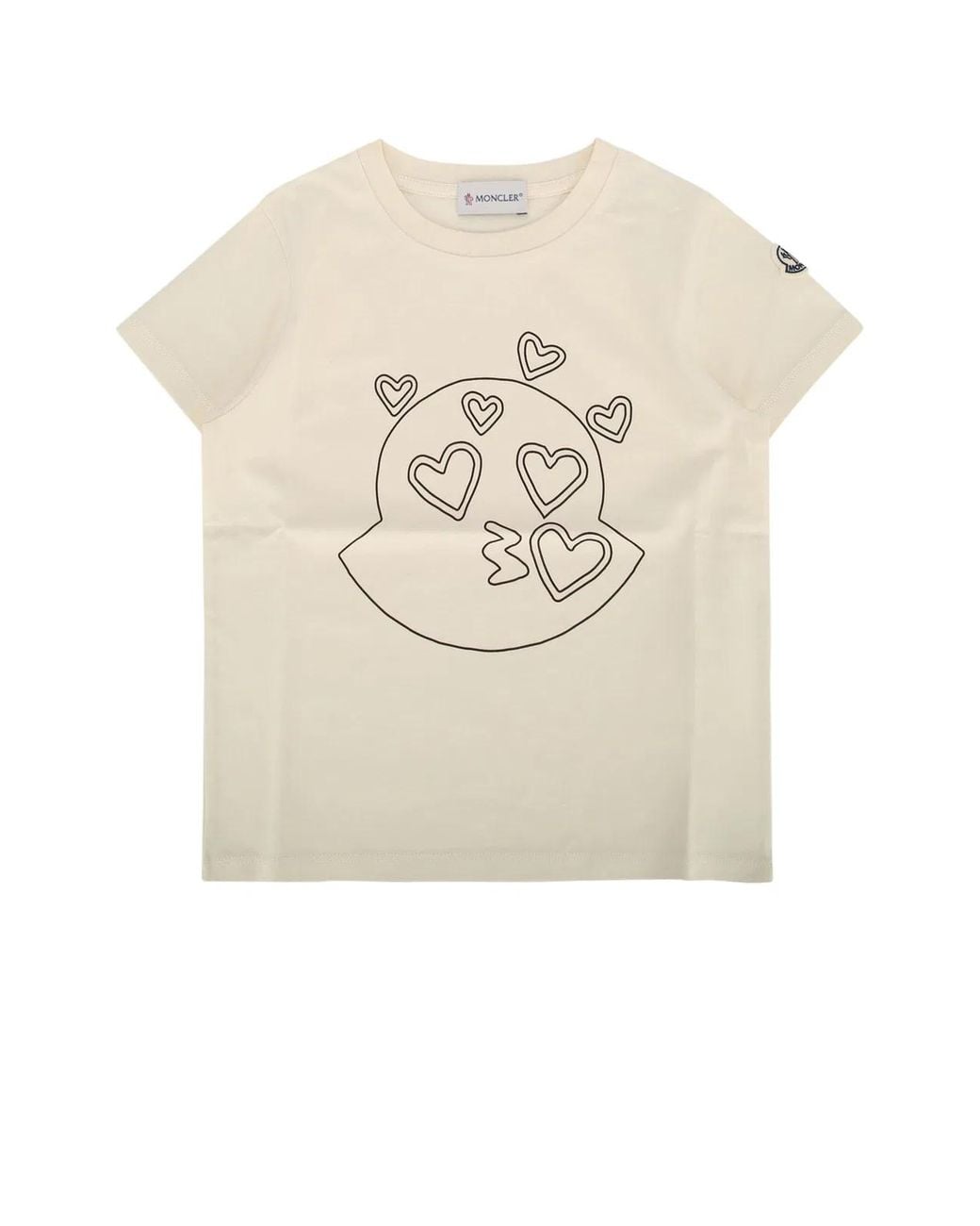 Moncler Natural Jr Ss T-Shirt