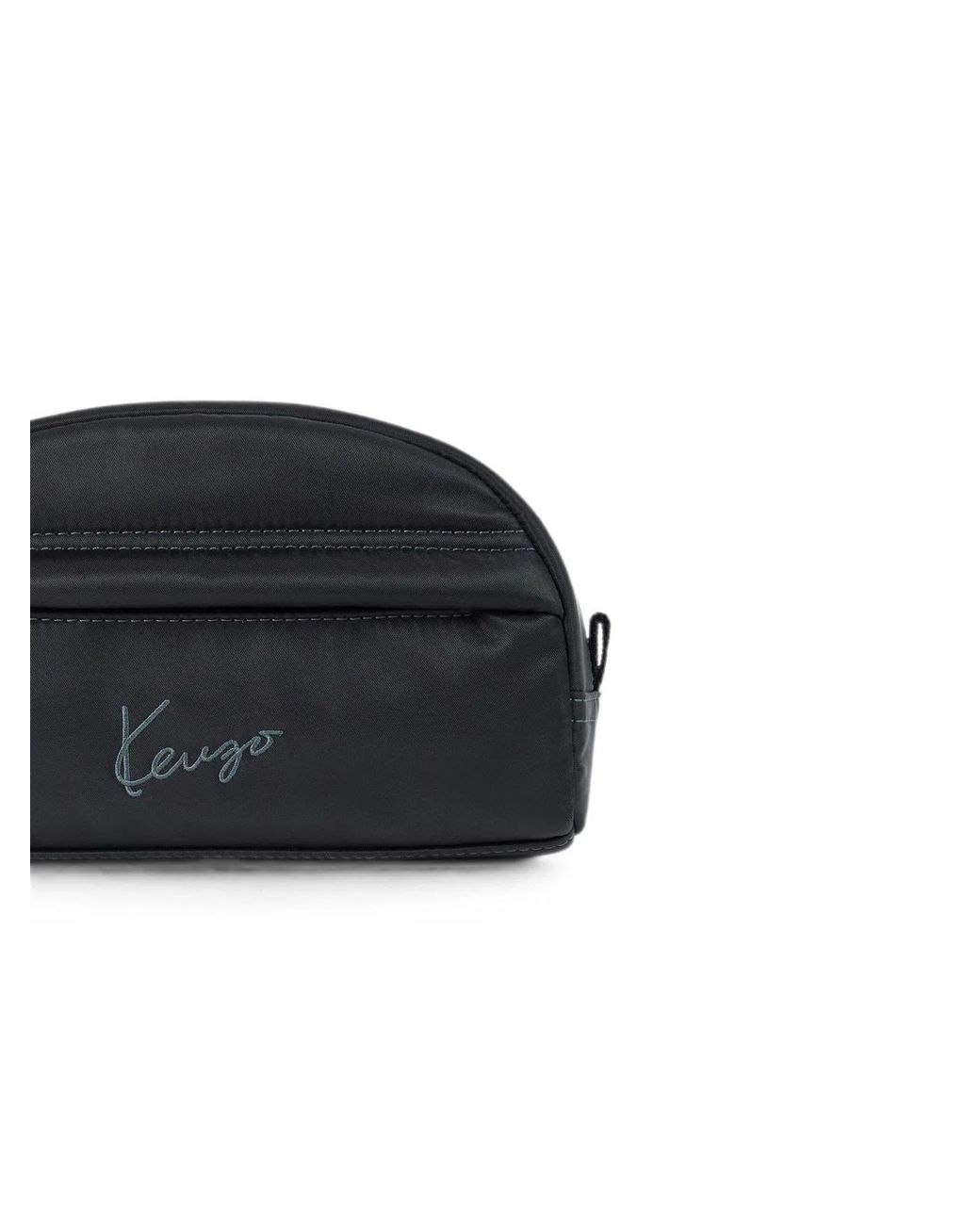 KENZO Black Nylon Pouch Handbag for men
