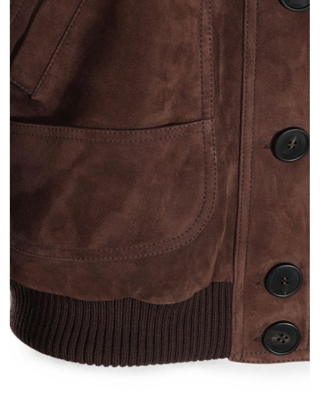 The Attico Purple Suede Bomber Jacket