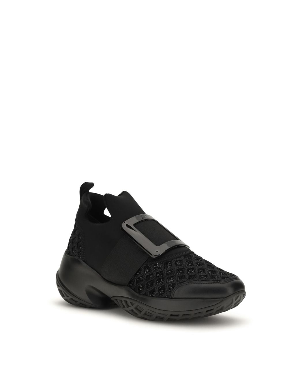Roger Vivier Black Viv' Run Sneakers