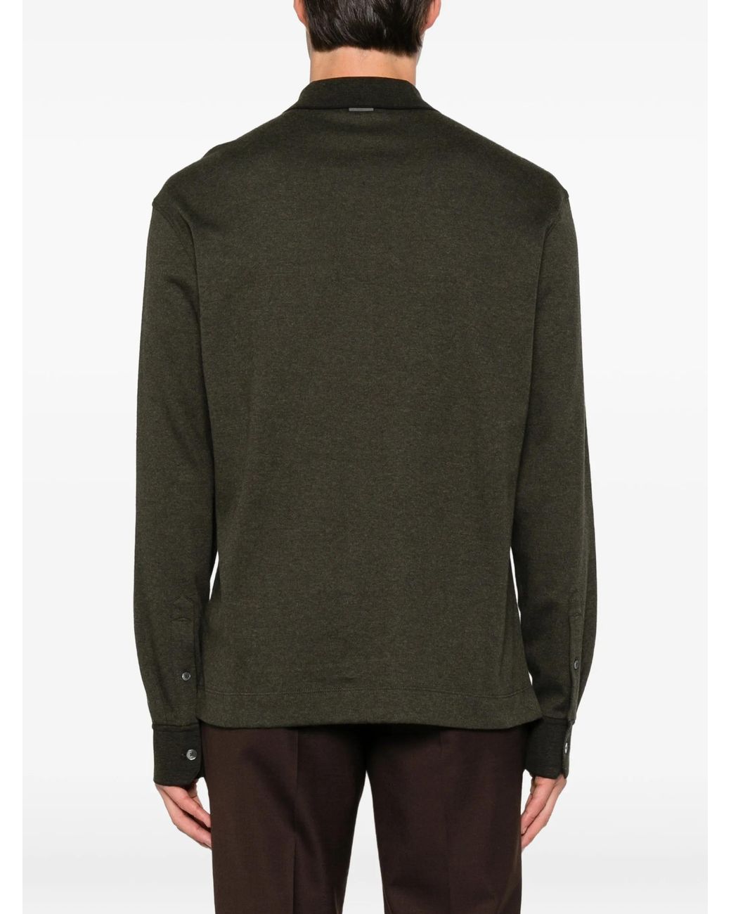 Zegna Green Polo Shirt for men