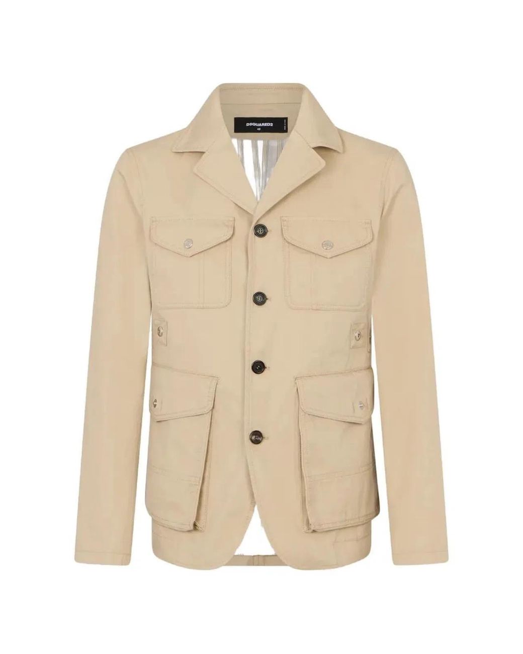 DSquared² Natural Utility Cotton Jacket for men