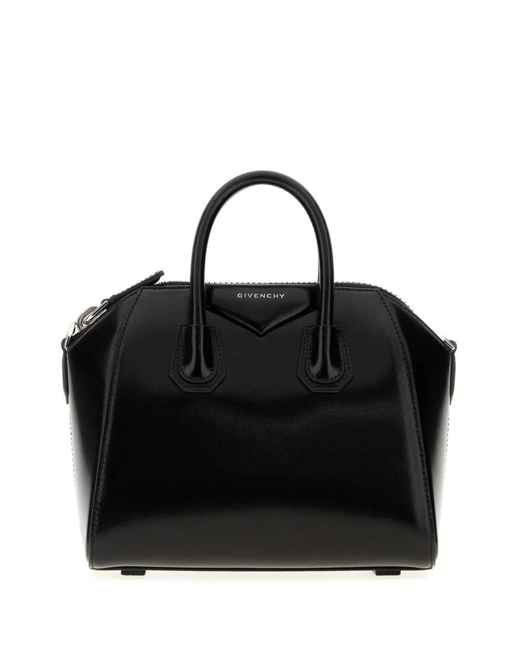 Givenchy Black Leather Mini Antigona Handbag