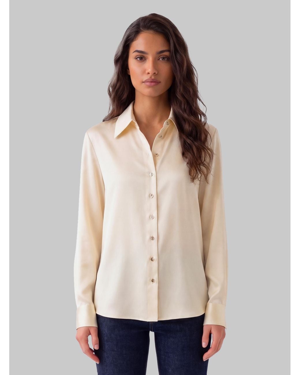 Khaite Natural Ivy Champagne Shirt