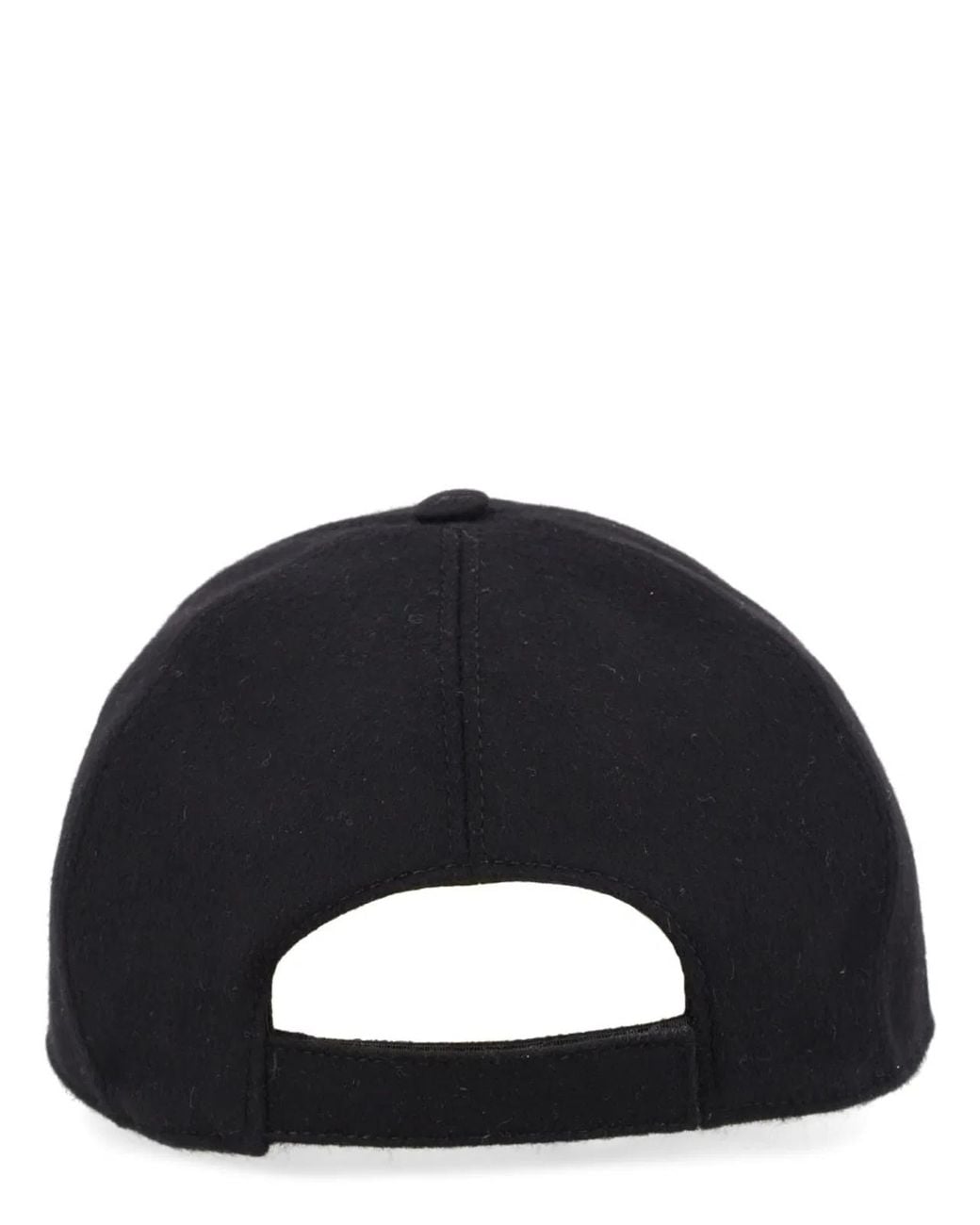 Fendi Black Wool And Cashmere Baseball Hat for men