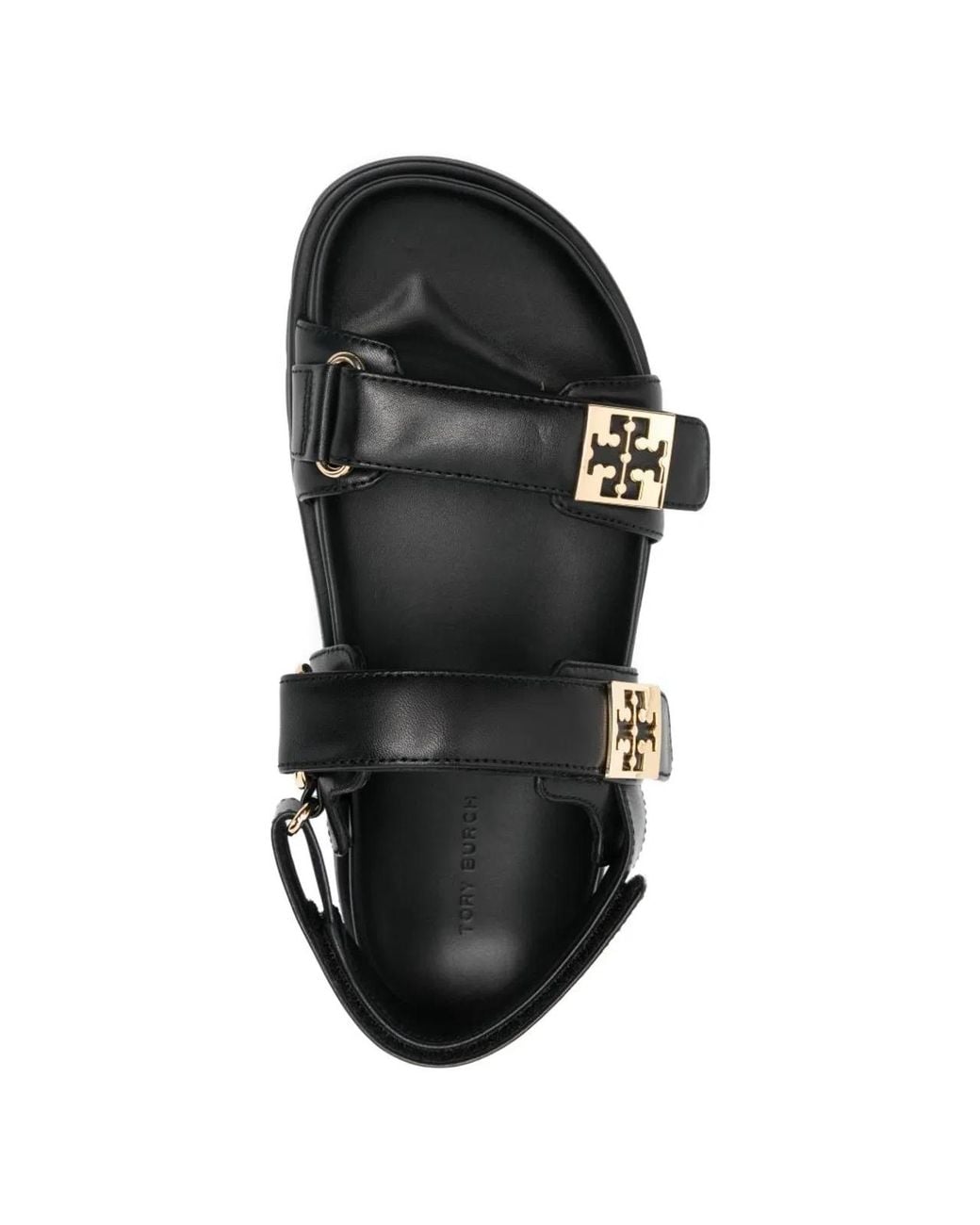 Tory Burch Black Mellow Sport Leather Sandals