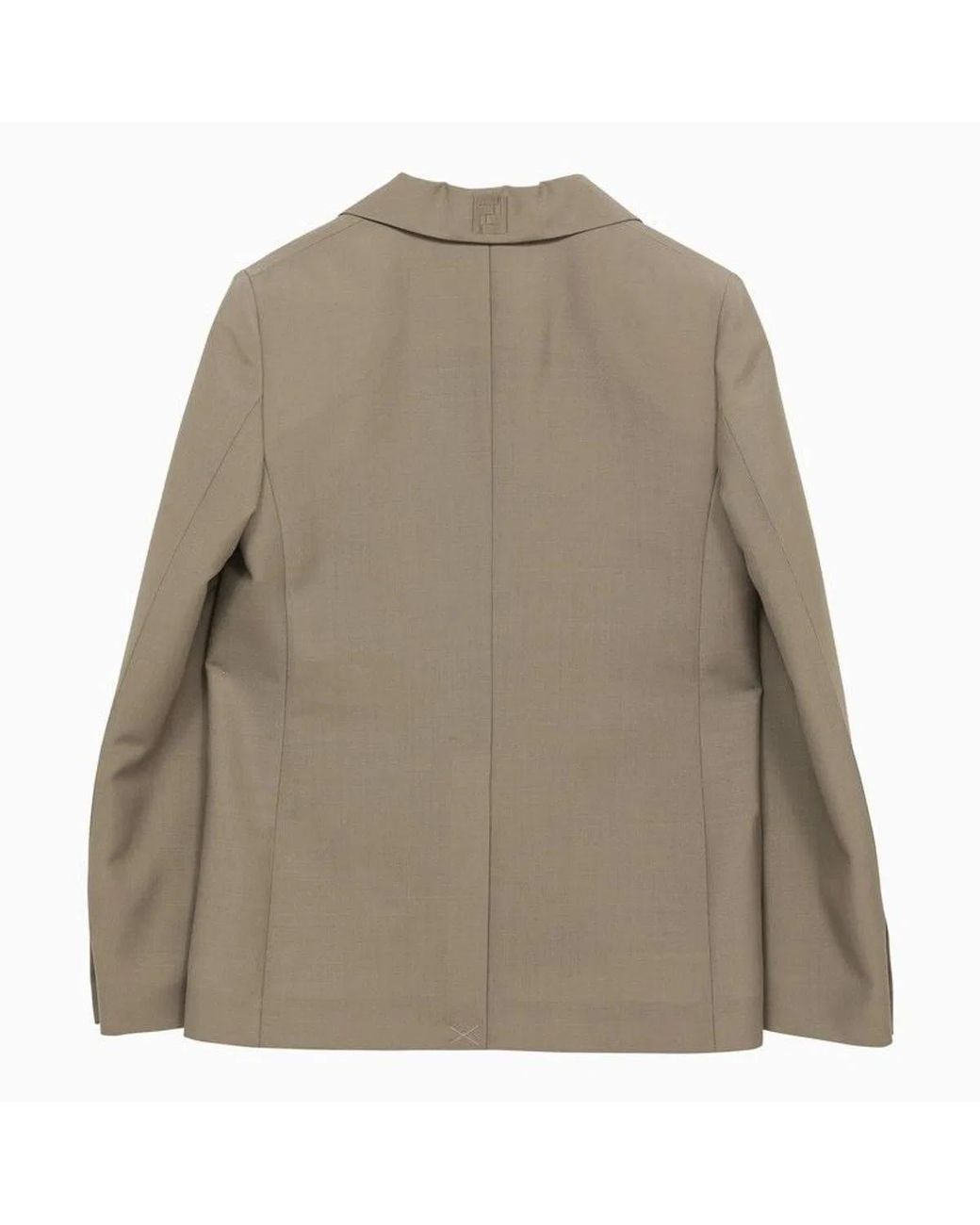 Fendi Brown Single-Breasted Jacket