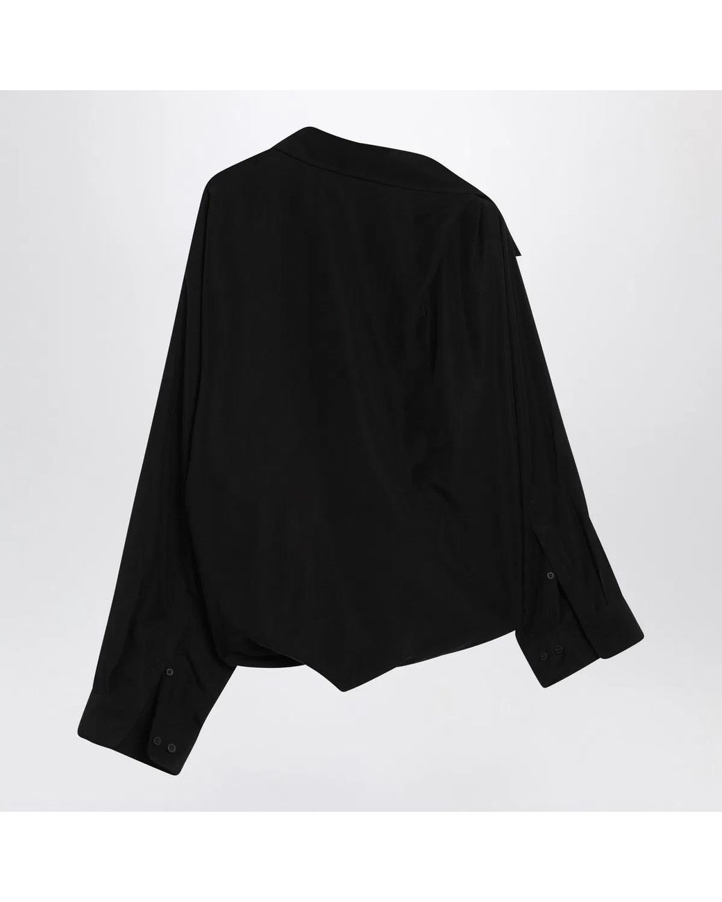 Balenciaga Black One-Shoulder Shirt