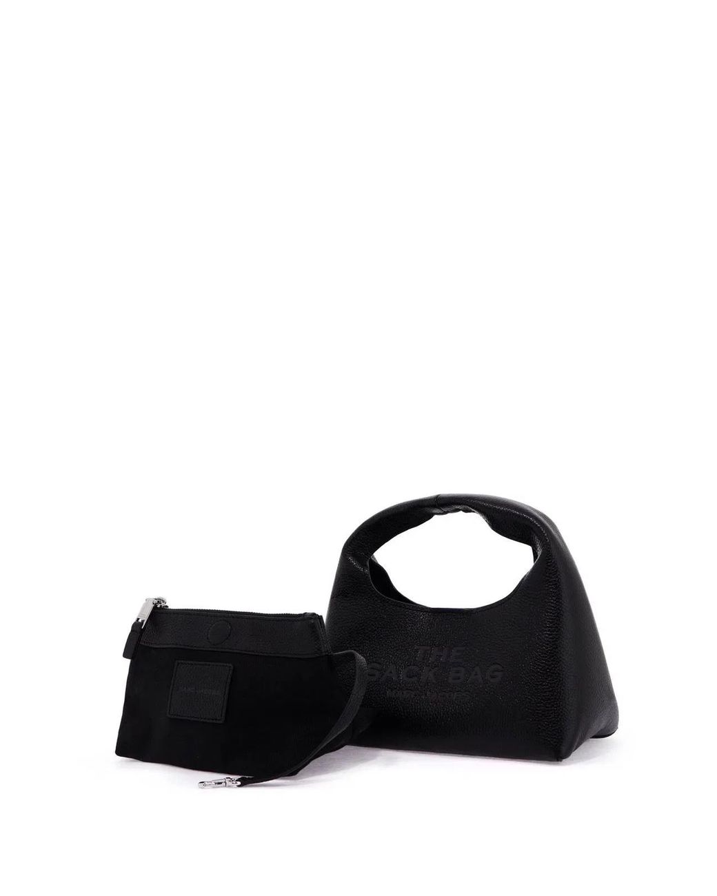 Marc Jacobs Black The Sack Mini Leather Hobo Bag