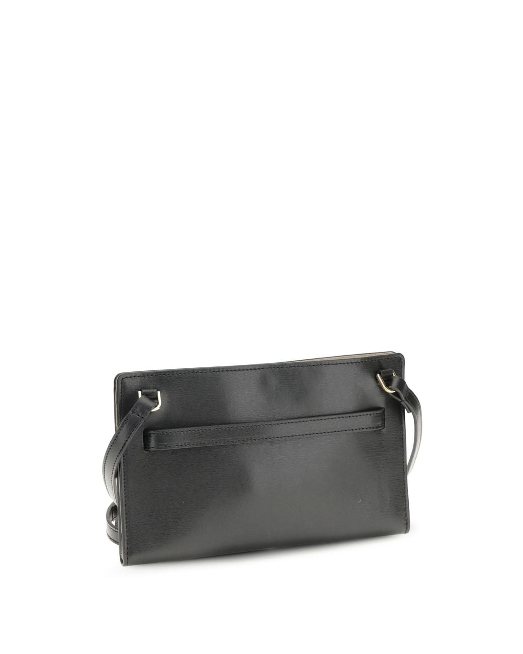 Totême Black Belted Leather Crossbody Bag
