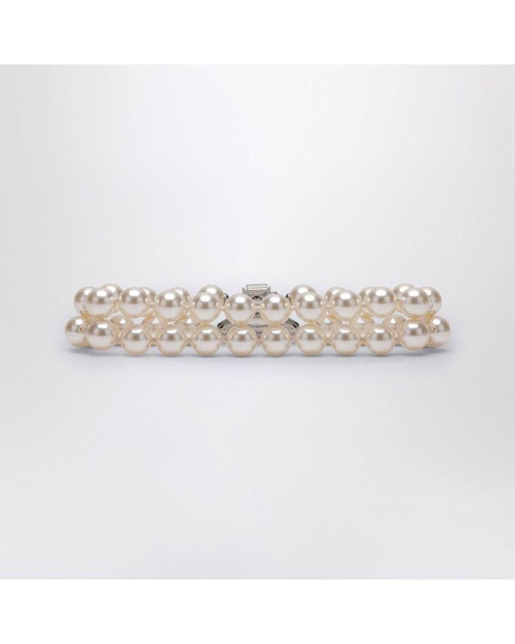 Vivienne Westwood Multicolor Bracelet With Pearls And Metallic Logo