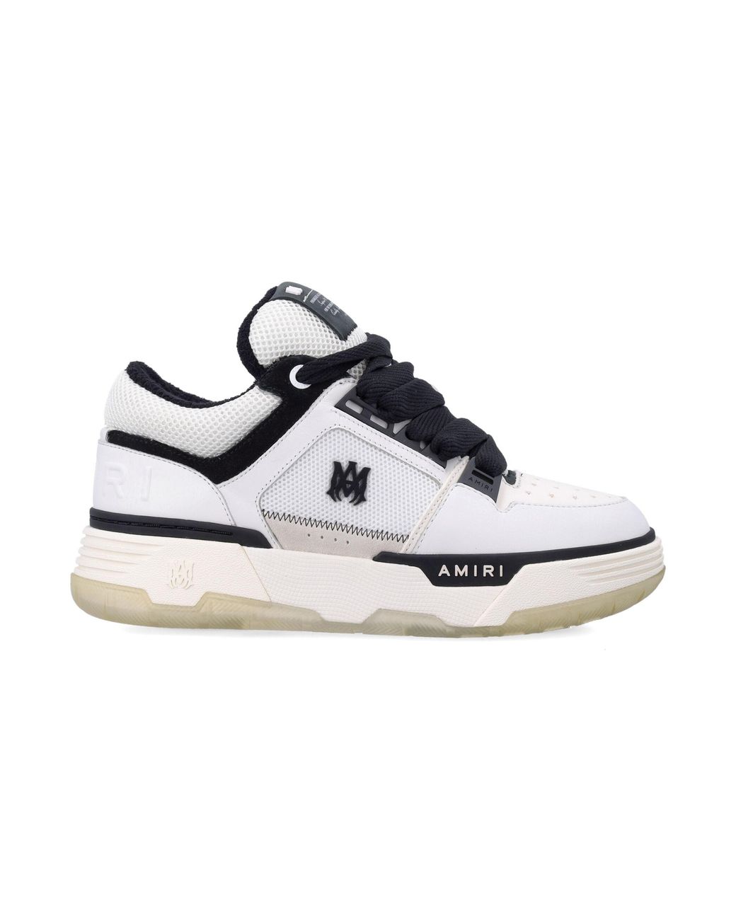 Amiri White Mesh And Leather Low-Top Sneakers for men