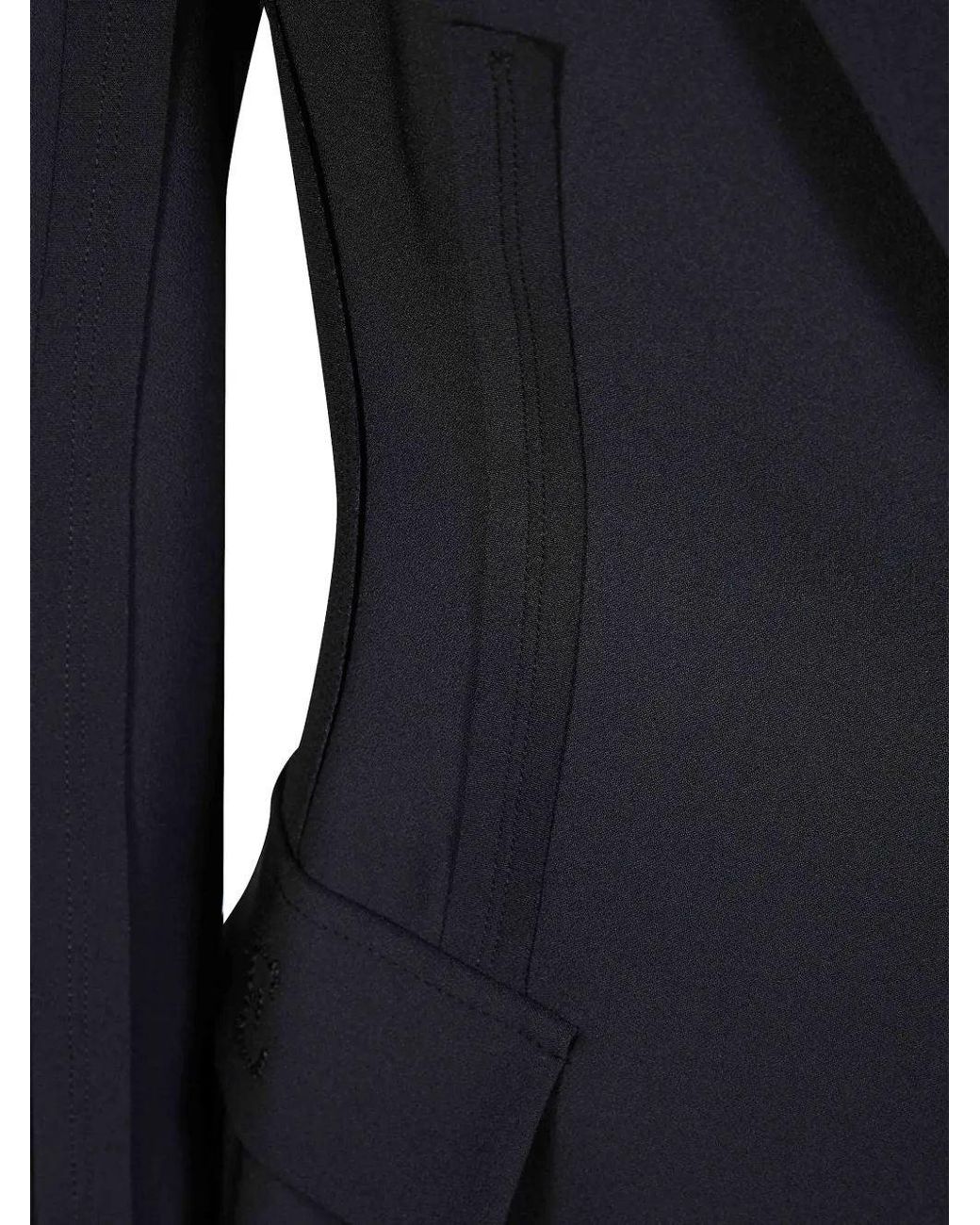 Elisabetta Franchi Blue Polyester Blazer