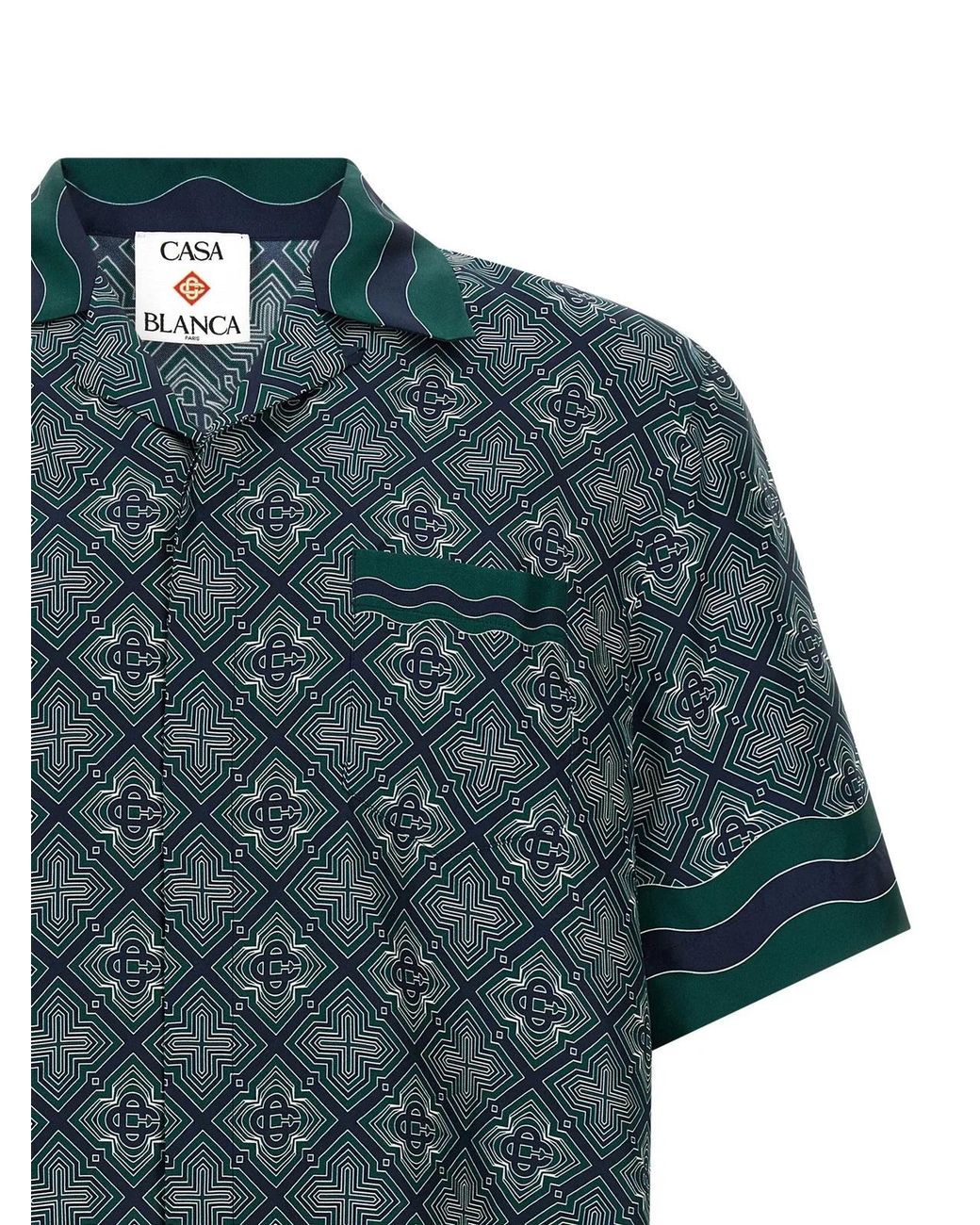 Casablanca Blue 'Radiating Monogram' Shirt for men