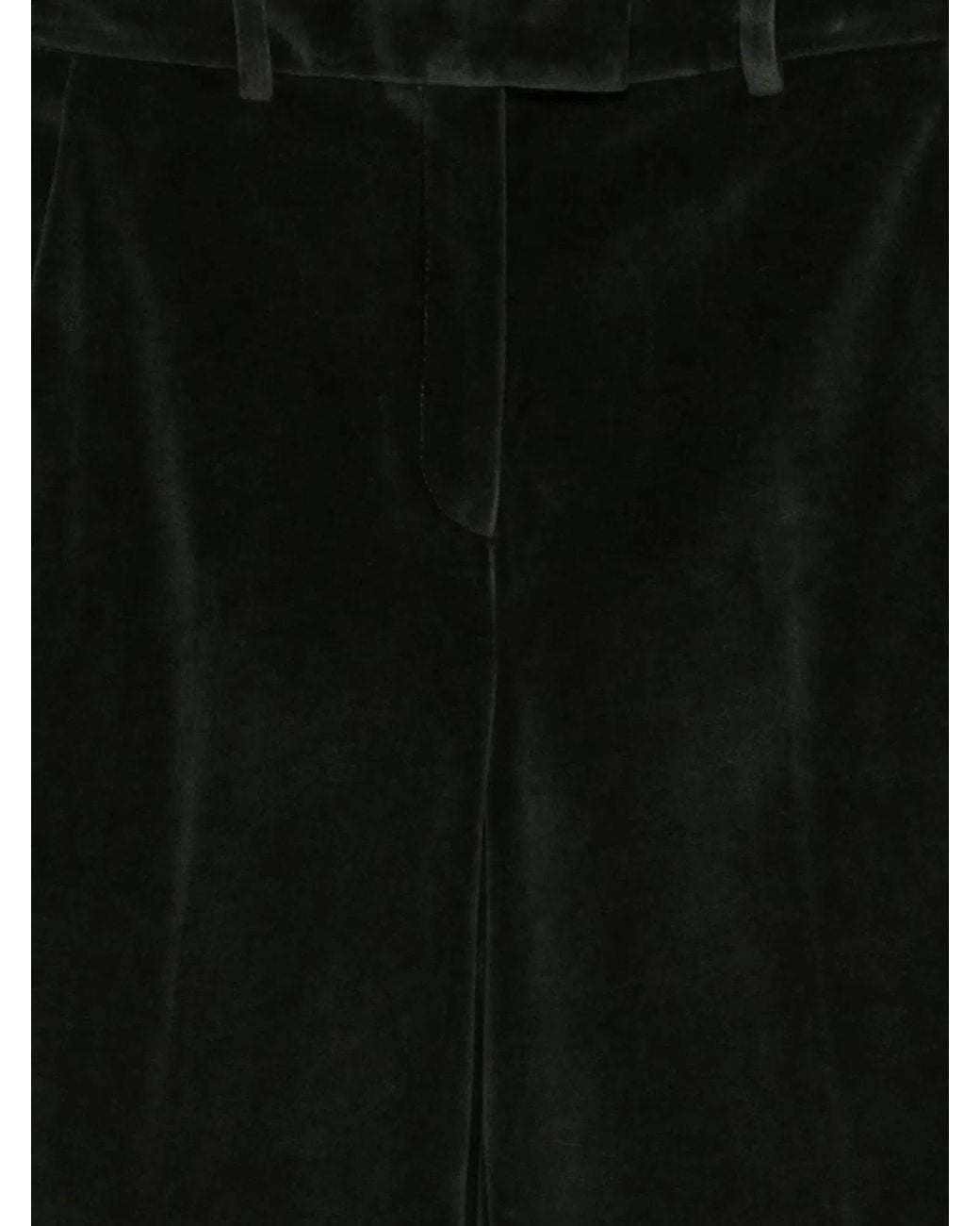 Circolo 1901 Black Cotton Wide-Leg Trousers