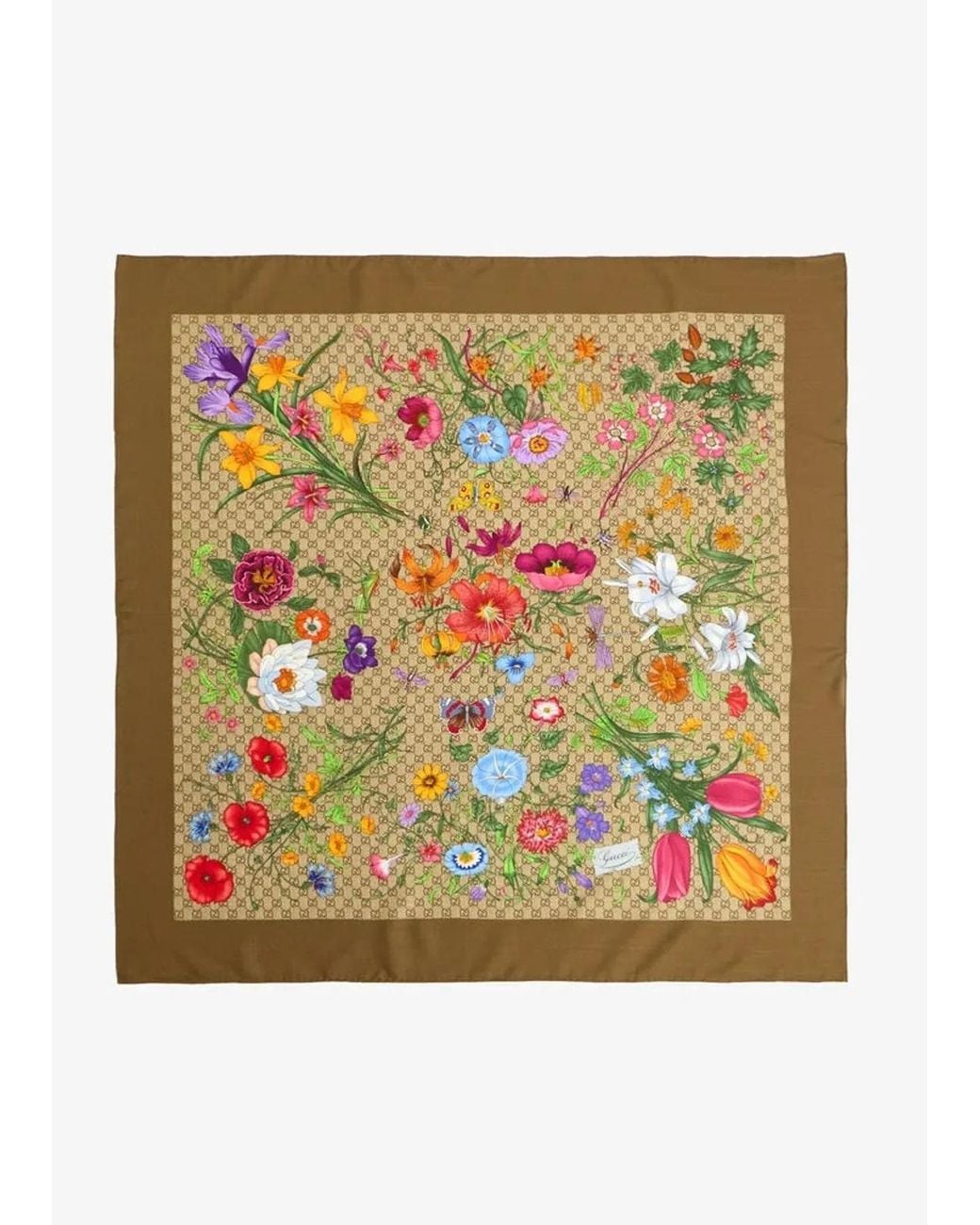 Gucci Multicolor Sl Big Flora Canvy Se Wo