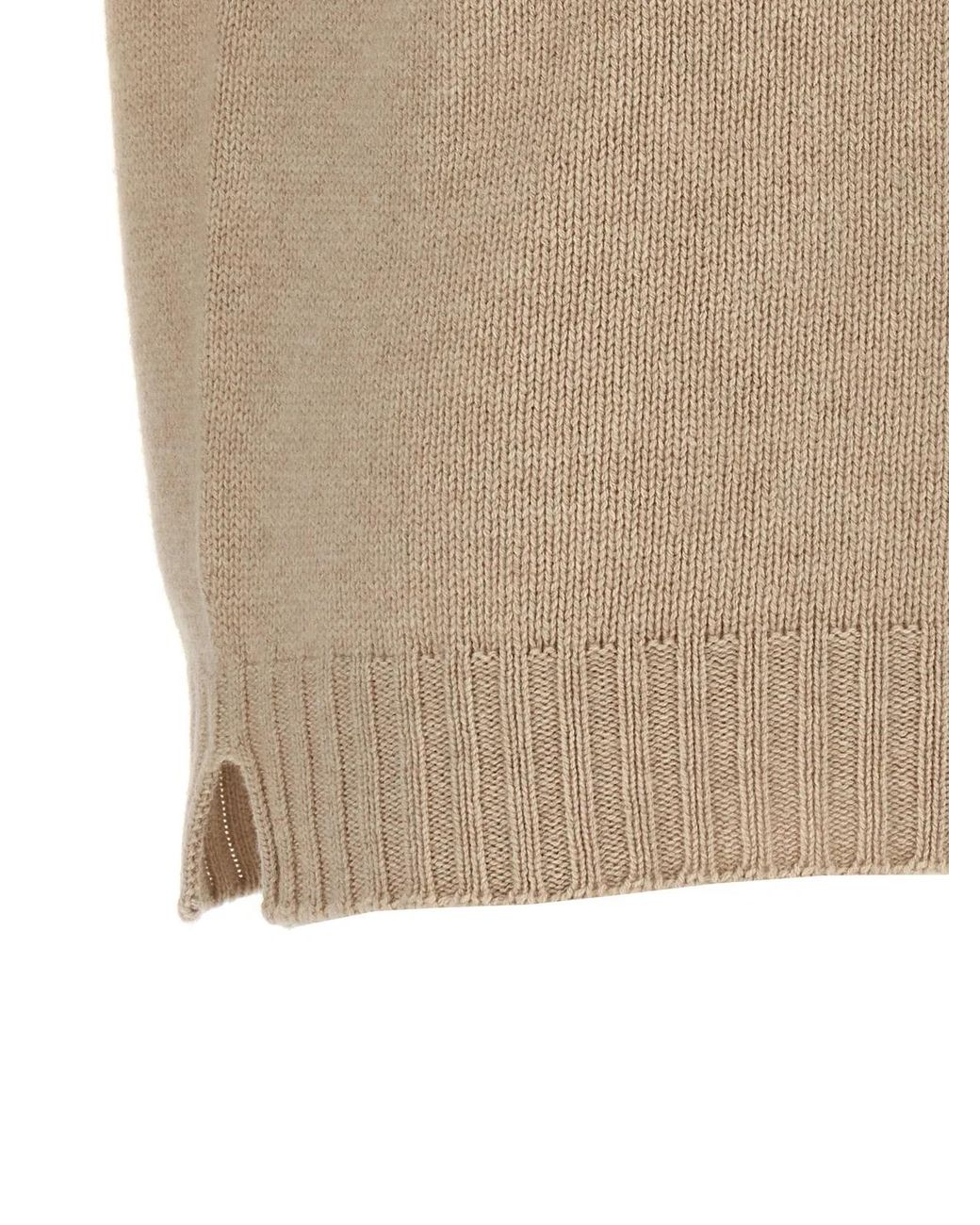 Ma'ry'ya Natural Crew-Neck Sweater for men