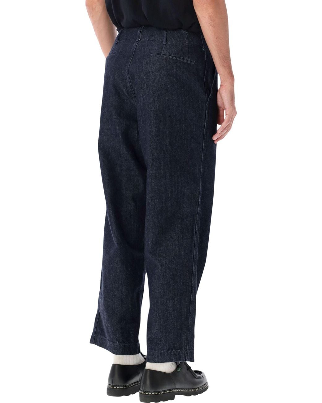 Nanamica Black Wide Denim Pant for men