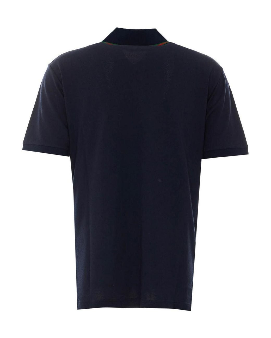 Gucci Blue Cotton Jersey Piquet Polo for men