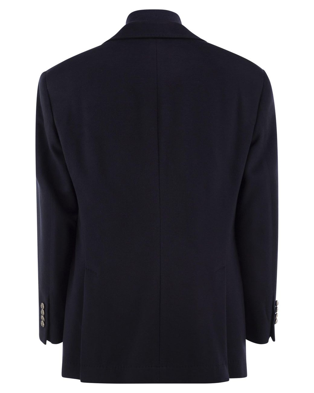 Brunello Cucinelli Blue Virgin Wool Jacket With Removable Padded Gilet for men