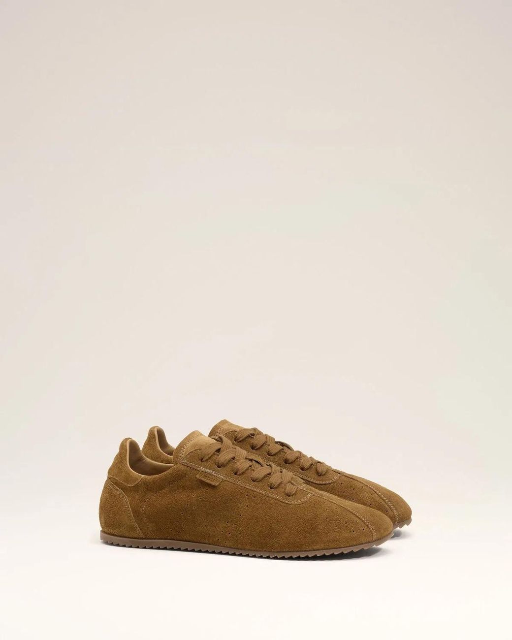 AMI Natural Cow Leather Soft Sneakers for men