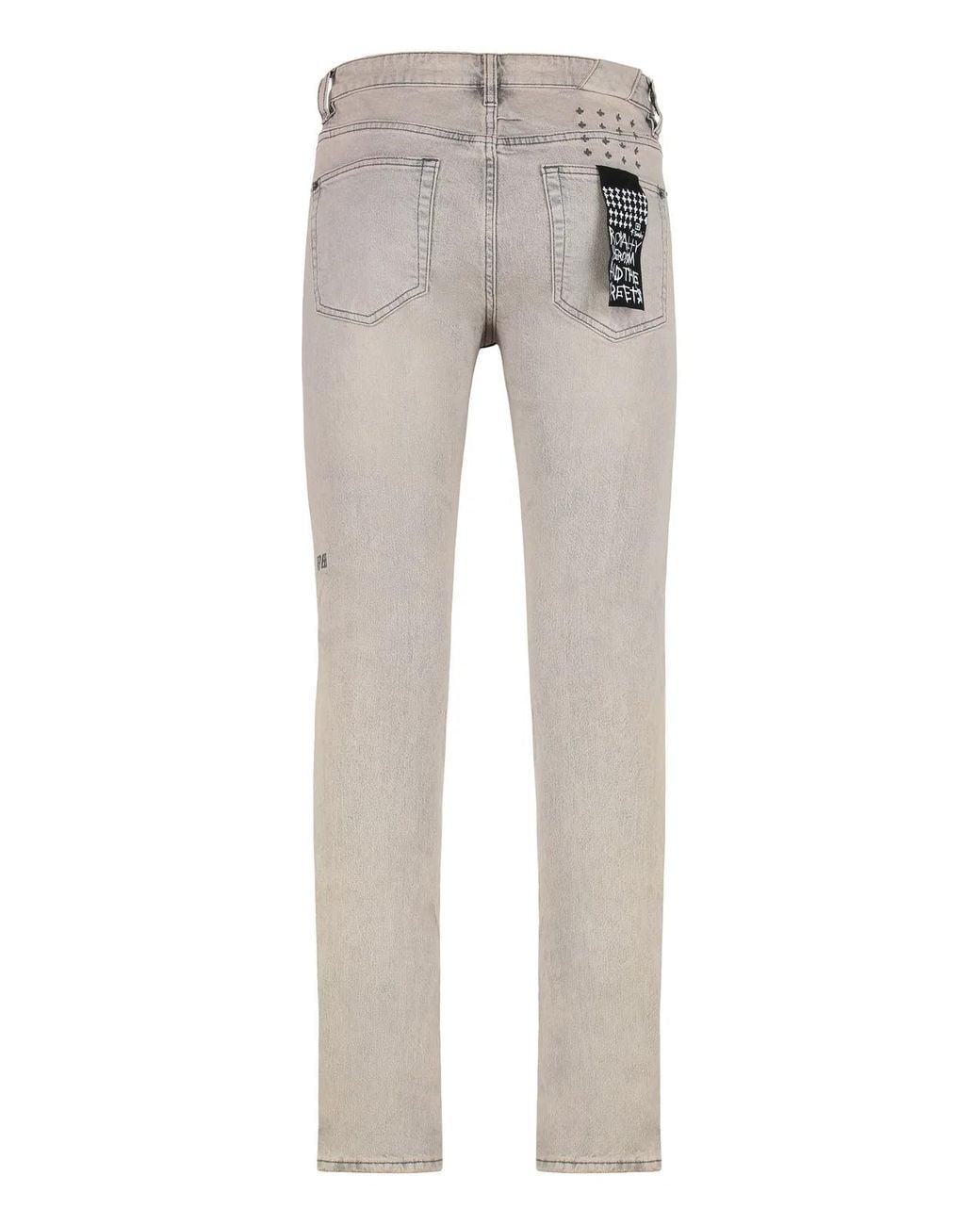 Ksubi Gray Slim-Fit Jeans Cotton for men