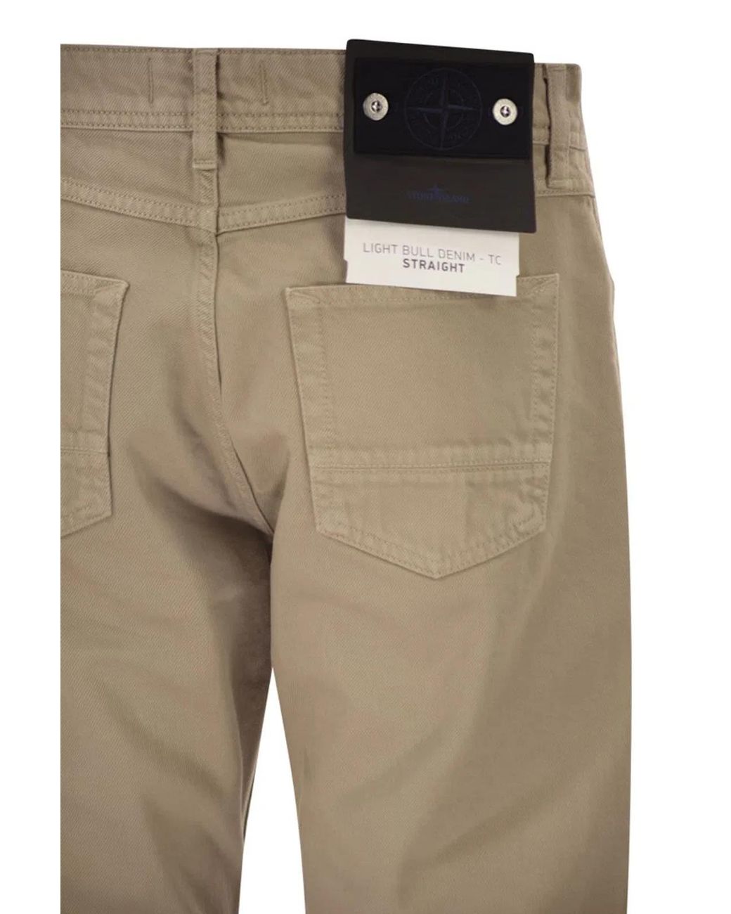 Stone Island Natural 5-Pocket Trousers for men