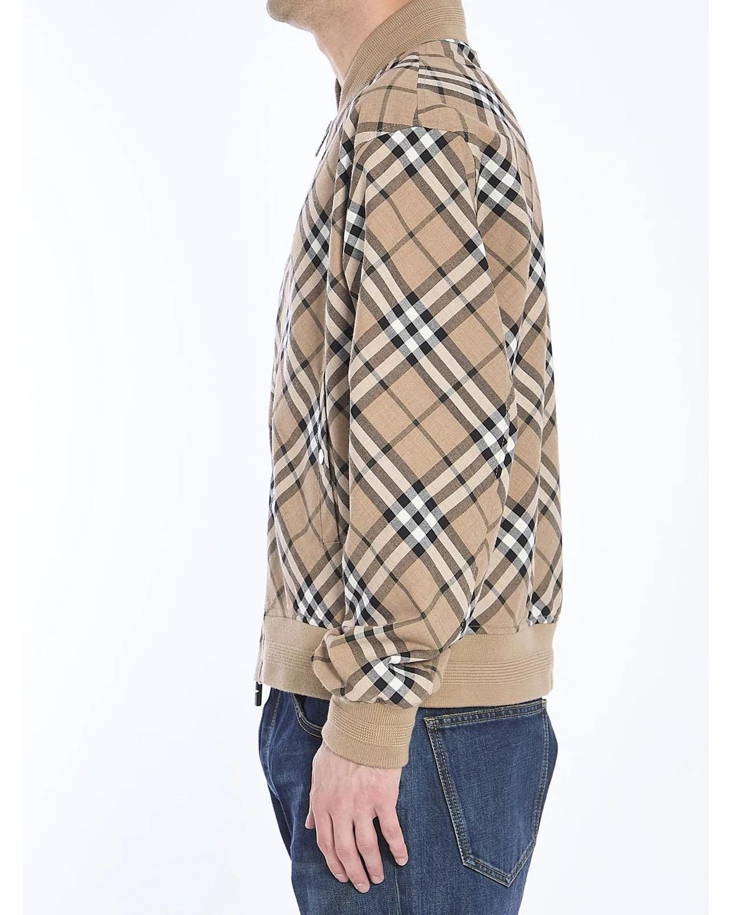 Burberry Gray Harrington Jacket for men