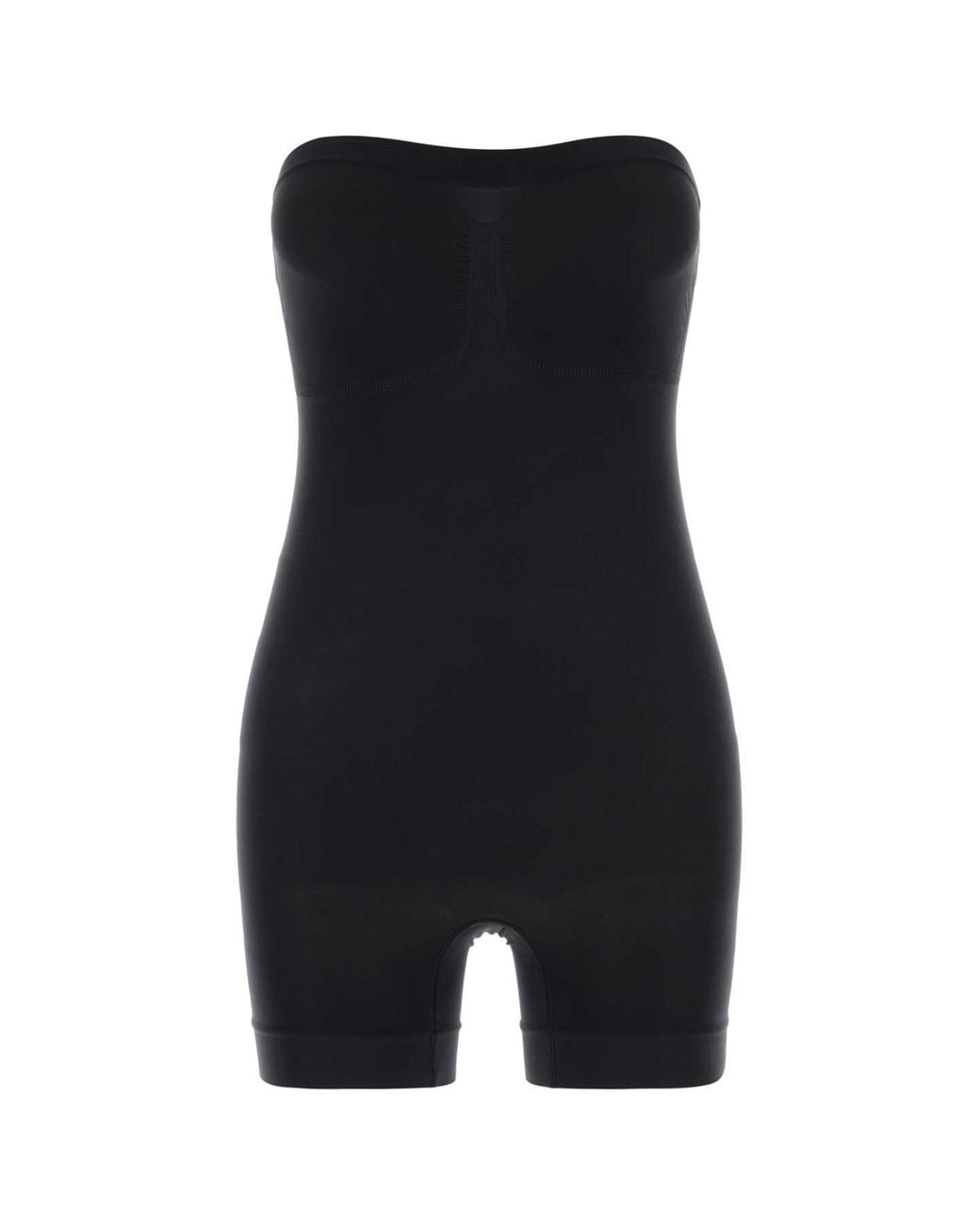 Skims Black Strapless Shortie Bodysuit