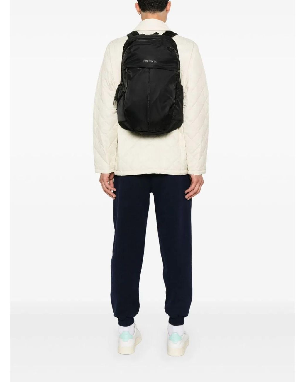 Premiata Black Logo Print Adjustable Bag