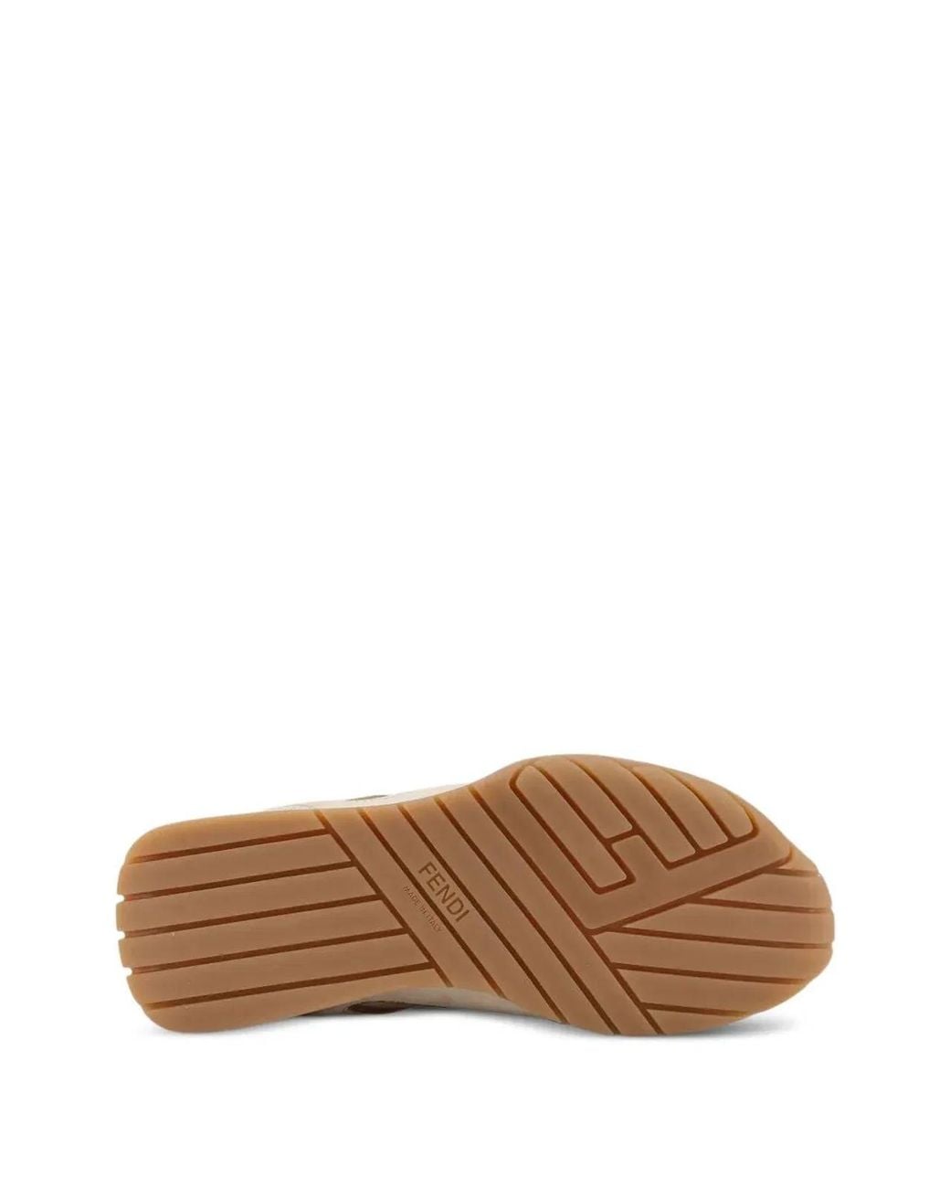 Fendi Natural Wave Pulse Suede Sneakers