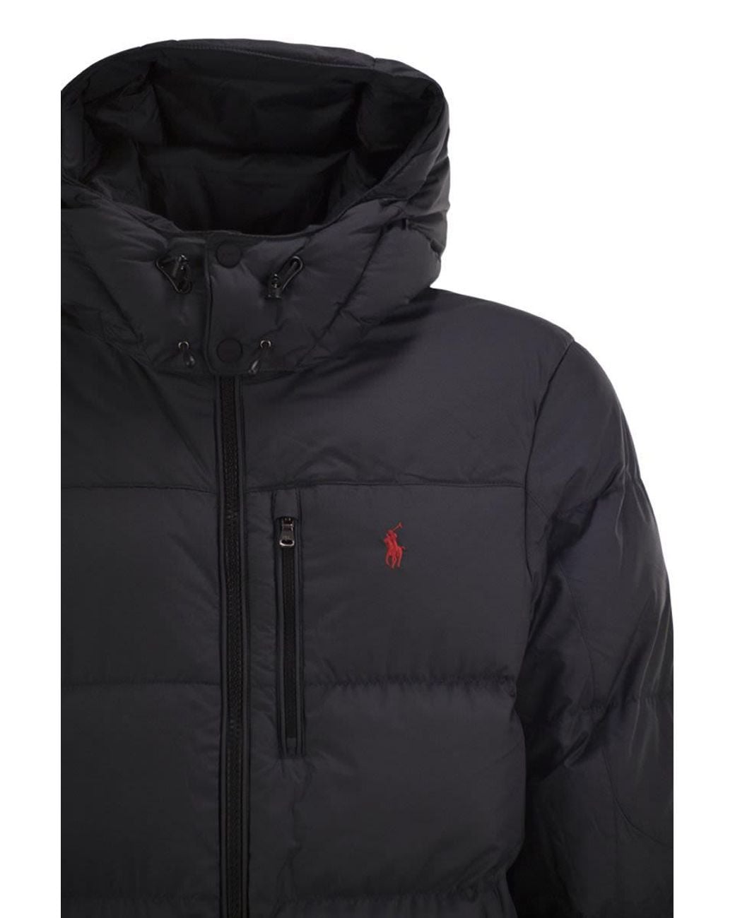 Polo Ralph Lauren Blue Recycled Padded Hooded Down Jacket for men