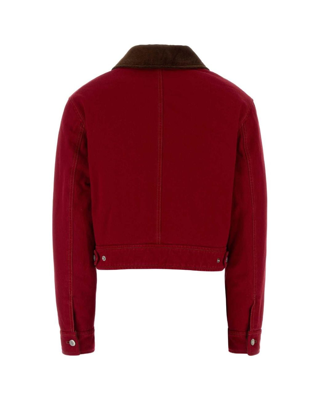 AMI Structured Denim Jacket With Quilted Padding