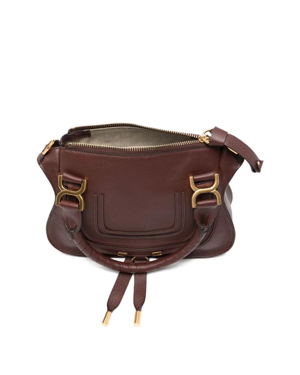 Chloé Brown Small Marcie Tote Bag