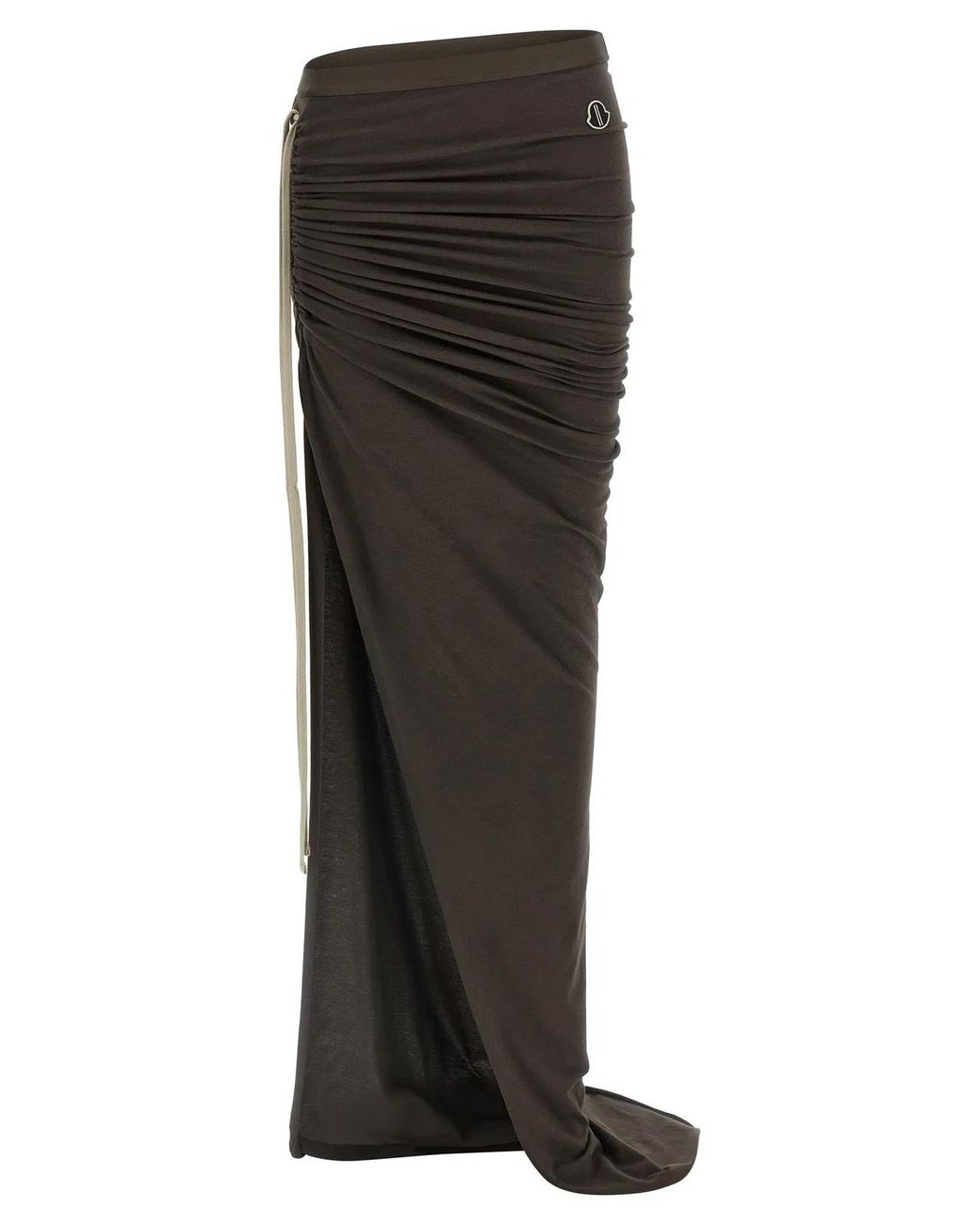 Rick Owens Black Moncler + 'Adjustable' Skirt