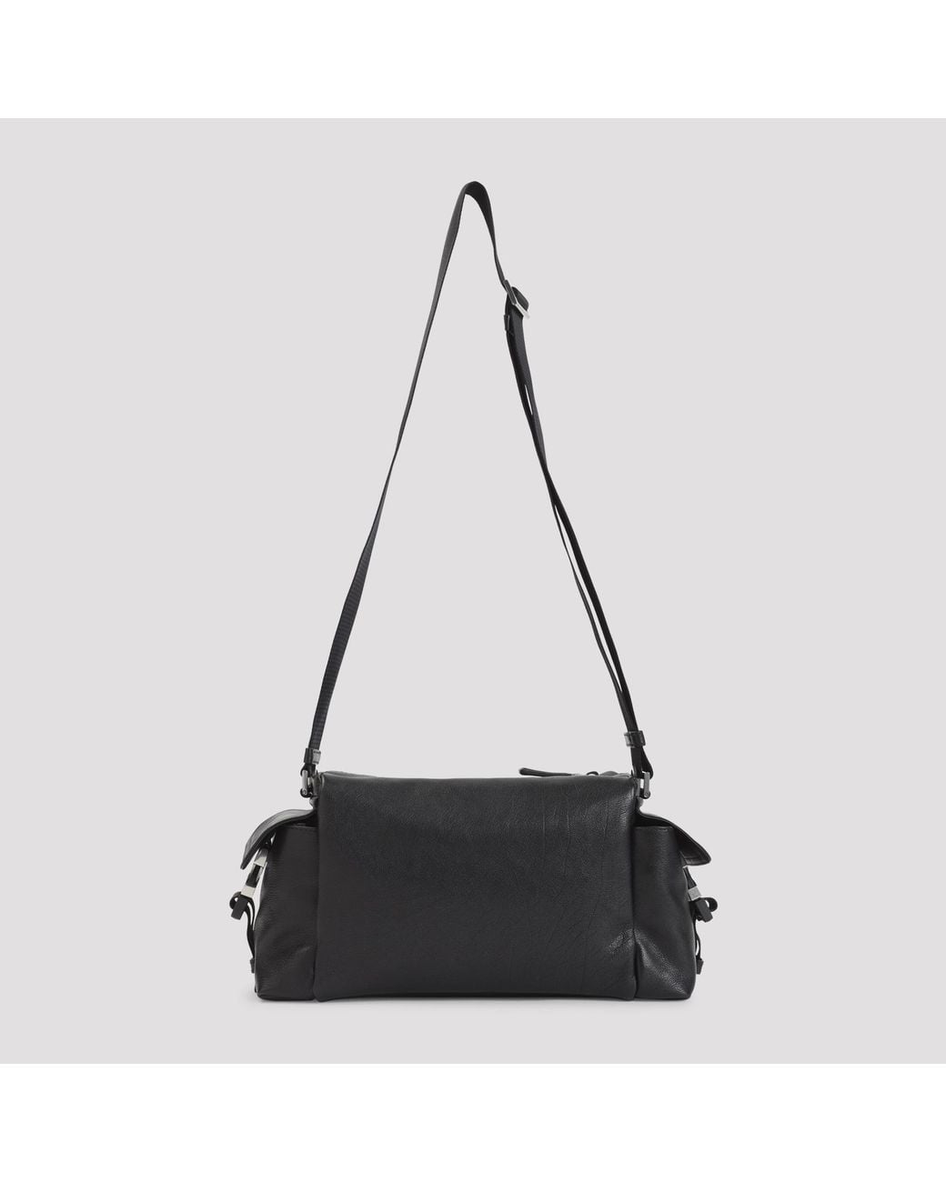 Prada Black Leather Bandoliera Bag